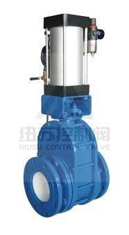 PZ43TC气动陶瓷双闸板闸阀